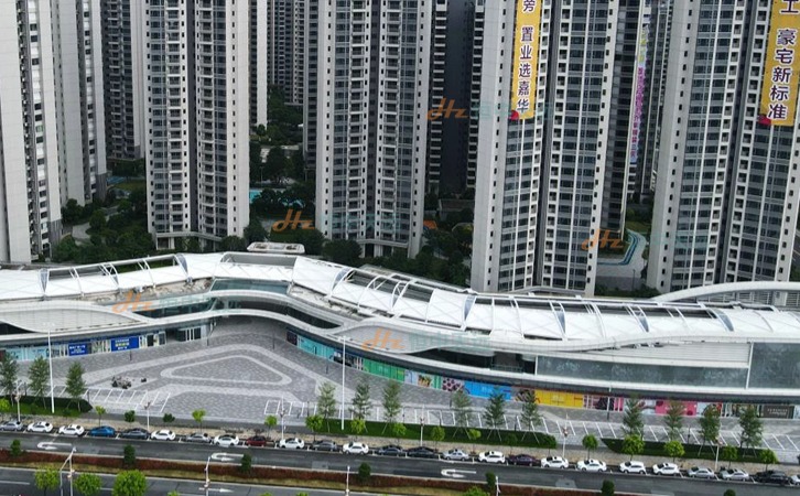 廣東江門嘉瀚花園商業街天幕